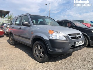 Location: Edinburgh - 2003 HONDA CR-V I-VTEC SE Estate REG: DE53UFX, Keys: No, MOT Expiry date: 22/01/2025, 1998 Petrol, 5 Speed Manual Petrol, Former Keepers: 7