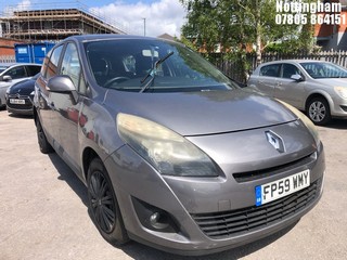 Location: Nottingham - 2010 RENAULT GR SCENIC EXPR-N DCI 106 MPV REG: FP59WMY, Keys: No, MOT Expiry date: 16/02/2025, 1461 Diesel, 6 Speed Manual Diesel, Former Keepers: 2