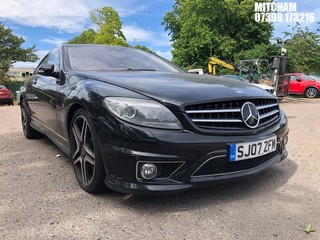 Location: Mitcham - 2007 MERCEDES CL63 AMG AUTO Coupe REG: SJ07ZFM, Keys: No, MOT Expiry date: 05/05/2025, 6209 Petrol, 7 Speed Auto Petrol, Former Keepers: 5