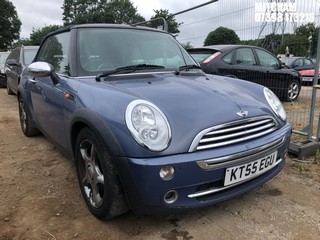 Location: Mitcham - 2006 MINI MINI COOPER Convertible REG: KT55EGU, Keys: No, MOT Expiry date: 16/09/2026, 1598 Petrol, 5 Speed Manual Petrol, Former Keepers: 7