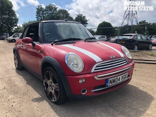 Location: Mitcham - 2004 MINI MINI COOPER Convertible REG: NM04VGE, Keys: No, MOT Expiry date: 25/08/2025, 1598 Petrol, 5 Speed Manual Petrol, Former Keepers: 6