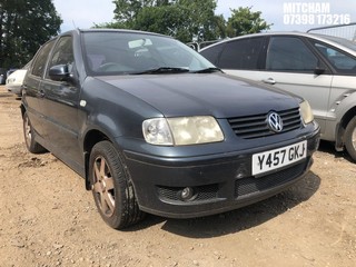 Location: Mitcham - 2001 VOLKSWAGEN POLO SE 5 Door Hatchback REG: Y457GKJ, Keys: No, MOT Expiry date: 19/10/2025, 1390 Petrol, 5 Speed Manual Petrol, Former Keepers: 8
