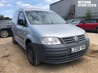 Location: Mitcham - 2008 VOLKSWAGEN CADDY C20 TDI 104 Car Derived Van REG: LG58YNV, Keys: No, MOT Expiry date: 07/04/2025, 1896 Diesel, 5 Speed Manual Diesel, Former Keepers: 3