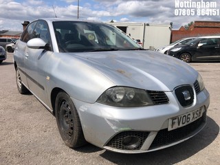 Location: Nottingham - 2006 SEAT IBIZA STYLANCE AUTO 5 Door Hatchback REG: FV06XSD, Keys: No, MOT Expiry date: 04/10/2025, 1390 Petrol, 4 Speed Auto Petrol, Former Keepers: 9