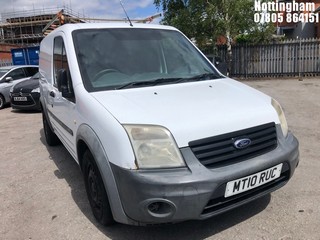 Location: Nottingham - 2010 FORD TRAN CONNECT 90 T200 CDPF Panel Van REG: MT10RUC, Keys: No, MOT Expiry date: 09/09/2025, 1753 Diesel, 5 Speed Manual Diesel, Former Keepers: 5