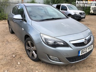 Location: Peterborough - 2012 VAUXHALL ASTRA SRI 5 Door Hatchback REG: BG12YVX, Keys: No, MOT Expiry date: 01/02/2025, 1598 Petrol, 5 Speed Manual Petrol, Former Keepers: 5