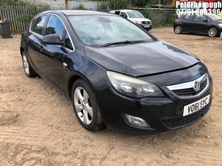 Location: Peterborough - 2012 VAUXHALL ASTRA SRI CDTI ECOFLEX S/ 5 Door Hatchback REG: VO61SYC, Keys: No, MOT Expiry date: 02/03/2026, 1248 Diesel, 5 Speed Manual Diesel, Former Keepers: 6
