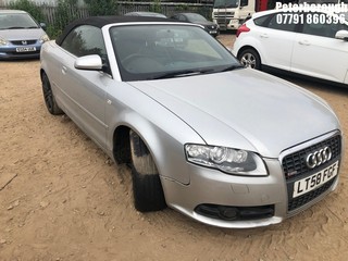 Location: Peterborough - 2008 AUDI A4 SE TFSI AUTO Convertible REG: LT58FGF, Keys: No, MOT Expiry date: 28/05/2025, 1984 Petrol, Variable Speed Auto Petrol, Former Keepers: 6