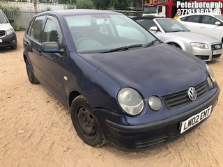Location: Peterborough - 2002 VOLKSWAGEN POLO S 5 Door Hatchback REG: LM02ENT, Keys: No, MOT Expiry date: 03/11/2024, 1390 Petrol, 5 Speed Manual Petrol, Former Keepers: 5