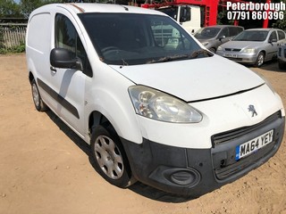 Location: Peterborough - 2014 PEUGEOT PARTNER 850 S L1 HDI Panel Van REG: MA64YEY, Keys: No, MOT Expiry date: 16/10/2024, 1560 Diesel, 5 Speed Manual Diesel, Former Keepers: 2
