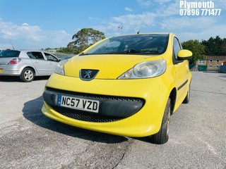 Location: Plymouth - 2007 PEUGEOT 107 URBAN 3 Door Hatchback REG: NC57VZD, Keys: No, MOT Expiry date: 28/10/2024, 998 Petrol, 5 Speed Manual Petrol, Former Keepers: 6