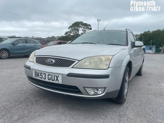Location: Plymouth - 2003 FORD MONDEO ZETEC TDCI Estate REG: BK53GUX, Keys: No, MOT Expiry date: 18/12/2024, 1998 Diesel, 6 Speed Manual Diesel, Former Keepers: 8