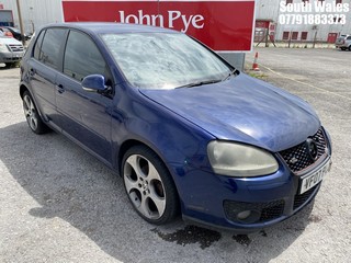 Location: South Wales - 2007 VOLKSWAGEN GOLF GT TDI 140 5 Door Hatchback REG: VF07PLJ, Keys: No, MOT Expiry date: 26/11/2024, 1968 Diesel, 6 Speed Manual Diesel, Former Keepers: 9