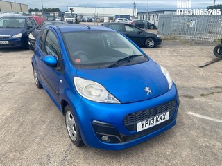 Location: Hull - 2013 PEUGEOT 107 ALLURE 3 Door Hatchback REG: YP13KKX, Keys: No, MOT Expiry date: 10/01/2025, 998 Petrol, 5 Speed Manual Petrol, Former Keepers: 3