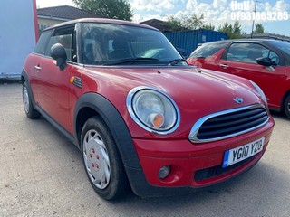 Location: Hull - 2010 MINI FIRST 3 Door Hatchback REG: YG10YZO, Keys: No, MOT Expiry date: 03/05/2025, 1397 Petrol, 6 Speed Manual Petrol, Former Keepers: 7