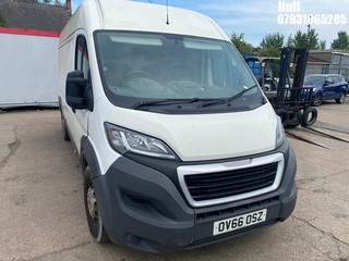 Location: Hull - 2016 PEUGEOT BOXER 435 PRO L4H2 BLUE H Panel Van REG: OV66OSZ, Keys: No, MOT Expiry date: 25/07/2025, 1997 Diesel, 6 Speed Manual Diesel, Former Keepers: 4