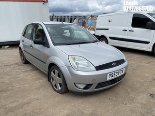 Location: Leeds - 2003 FORD FIESTA ZETEC 5 Door Hatchback REG: YS53FTV, Keys: No, MOT Expiry date: 27-02-2025, 1388 Petrol, 5 Speed Manual Petrol, Former Keepers: 3