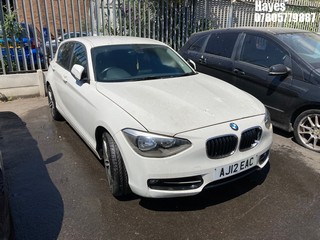 Location: HAYES / HEATHROW - 2012 BMW 116I SPORT TURBO 	 5 DOOR HATCHBACK REG: AJ12EAC, 1598cc PETROL, 6 SPEED MANUAL PETROL, Former Keepers: 2, Keys: No, MOT: Expiry date15/08/2024