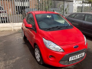 Location:  Hayes - 2013 FORD KA EDGE 3 Door Hatchback REG: RV63ANU, Keys: No, MOT Expiry date: 01/11/2025, 1242 Petrol, 5 Speed Manual Petrol, Former Keepers: 1