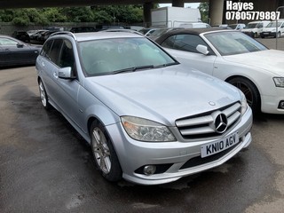 Location:  Hayes - 2010 MERCEDES-BENZ C180 BLUE-CY SPORT CGI A Estate REG: KN10AGV, Keys: No, MOT Expiry date: 25/02/2025, 1796 Petrol, 5 Speed Auto Petrol, Former Keepers: 12