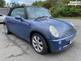 Location: Manchester - 2004 MINI MINI COOPER Convertible REG: YG54TKA, 1598 Petrol, 5 Speed Manual Petrol, Former Keepers: 8, Keys: No, MOT Expiry date: 27/07/2023