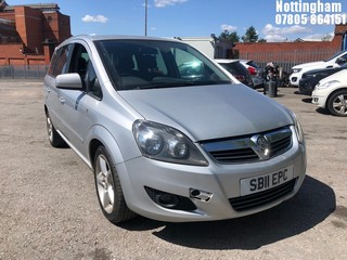 Location: Nottingham - 2011 VAUXHALL ZAFIRA SRI CDTI MPV REG: SB11EPC, 1686cc DIESEL, 6 SPEED MANUAL DIESEL, Former Keepers: 3, Keys: Yes, MOT Expiry date: 13/12/2024