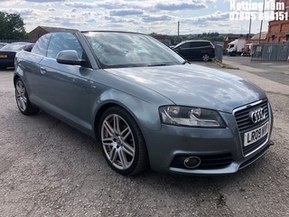 Location: Nottingham - 2009 AUDI  A3 S LINE 101 MPI CONVERTIBLE REG: LR09NVP, 1595cc PETROL, 5 SPEED MANUAL PETROL, Former Keepers: 4, Keys: Yes, MOT Expiry date: 04/12/2025