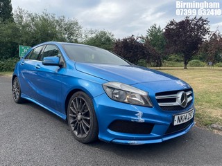 Location: Birmingham - 2014 MERCEDES-BENZ A200 BLUEEFFICIENCY AMG S 5 DOOR HATCHBACK REG: NK14ZST, 1595CC PETROL, 6 SPEED MANUAL PETROL, Former Keepers: 5, Keys: Yes, MOT Expiry date: 22/05/2026