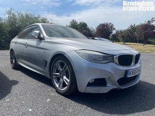 Location: Birmingham - 2015 BMW 320D M SPORT GT AUTO 5 DOOR HATCHBACK REG: KV65KHJ, 1995CC DIESEL, 8 SPEED AUTO DIESEL, Former Keepers: 3, Keys: No, MOT Expiry date: 25/06/2025