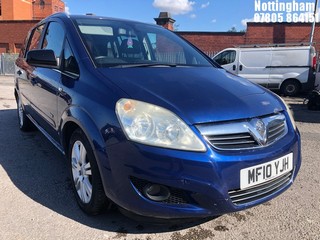 Location: Nottingham - 2010 VAUXHALL ZAFIRA DESIGN MPV REG: MF10YJH, 1598cc PETROL, 5 SPEED MANUAL PETROL, Former Keepers: 6, Keys: Yes, MOT Expiry date: 31/01/2026