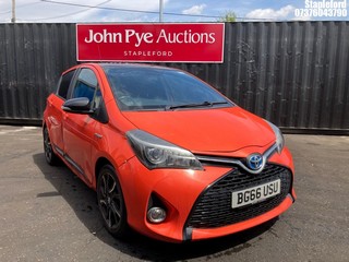 Location: Stapleford - 2016 TOYOTA YARIS ORANGE EDITON HYBRI 5 Door Hatchback REG:BG66USU,Keys:Yes,MOT Expiry date:12/06/2026,1497 Hybrid Electric,Variable 1 Speed Auto Petrol/E,Former Keepers:1