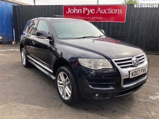 Location: Stapleford - 2007 VOLKSWAGEN TOUAREG ALT V6 TDI 225 A Estate REG: KD07FKK, Keys: Yes, MOT Expiry date: 18/11/2025, 2967 Diesel, 6 Speed Auto Diesel, Former Keepers: 7