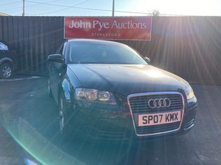 Location: Stapleford - 2007 AUDI A3 SPECIAL EDITION 5 Door Hatchback REG: SP07KMX, Keys: Yes, MOT Expiry date: 28/12/2025, 1595 Petrol, 5 Speed Manual Petrol, Former Keepers: 6