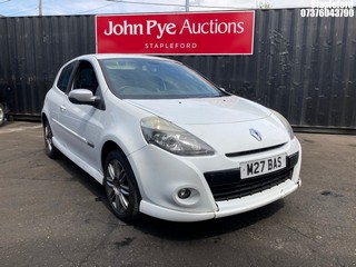 Location: Stapleford - 2009 RENAULT CLIO GT 3 Door Hatchback REG: M27BAS, Keys: No, MOT Expiry date: 10/04/2026, 1598 Petrol, 6 Speed Manual Petrol, Former Keepers: 7