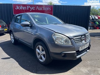 Location: Stapleford - 2009 NISSAN QASHQAI ACENTA 5 Door Hatchback REG: OE09KWJ, Keys: Yes, MOT Expiry date: 22/10/2025, 1598 Petrol, 5 Speed Manual Petrol, Former Keepers: 5