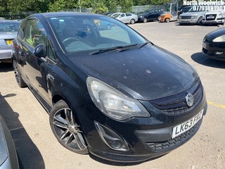 Location: North Woolwich - 2013 VAUXHALL CORSA BLACK EDITION 3 Door Hatchback REG: LK63FRZ, Keys: No, MOT Expiry date: 08/11/2024, 1362 Petrol, 5 Speed Manual Petrol, Former Keepers: 2