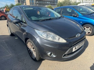 Location: North Woolwich - 2009 FORD FIESTA TITANIUM 96 3 Door Hatchback REG: MJ09VRT, Keys: No, MOT Expiry date: 24/07/2025, 1388 Petrol, 5 Speed Manual Petrol, Former Keepers: 10