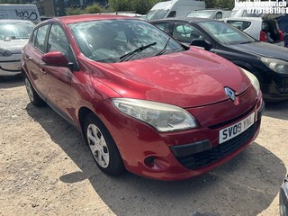 Location: North Woolwich - 2009 RENAULT MEGANE EXPRESSION VVT 100 5 Door Hatchback REG: SV09YNL, Keys: No, MOT Expiry date: 20/06/2025, 1598 Petrol, 5 Speed Manual Petrol, Former Keepers: 4