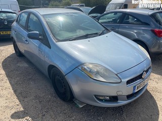 Location: North Woolwich - 2008 FIAT BRAVO ACTIVE M-JET 120 5 Door Hatchback REG: WR08SOE, Keys: No, MOT Expiry date: 16/09/2023, 1910 Diesel, 5 Speed Manual Diesel, Former Keepers: 9