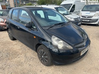 Location: North Woolwich - 2006 HONDA JAZZ S 5 Door Hatchback REG: SM56VAU, Keys: No, MOT Expiry date: 07/12/2024, 1246 Petrol, 5 Speed Manual Petrol, Former Keepers: 4