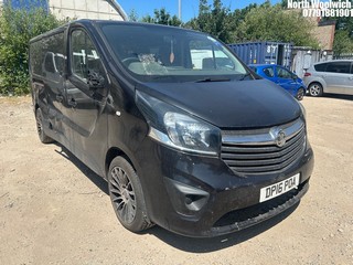 Location: North Woolwich - 2016 VAUXHALL VIVARO COMBI CDTI S/S MPV REG: DP16POA, Keys: No, MOT Expiry date: 30/07/2025, 1598 Diesel, 6 Speed Manual Diesel, Former Keepers: 2