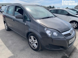 Location: Belvedere - 2014 VAUXHALL ZAFIRA EXCLUSIV MPV REG: MC14POV, 1796cc PETROL, 5 SPEED MANUAL PETROL, Former Keepers: 2, Keys: Yes, MOT Expiry date: 05.09.2025