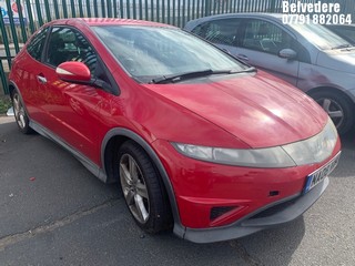 Location: Belvedere - 2008 HONDA CIVIC TYPE-S 3 Door Hatchback REG: NA08NWV, Keys: No, MOT Expiry date: 17/05/2025, 1799 Petrol, 6 Speed Manual Petrol, Former Keepers: 6