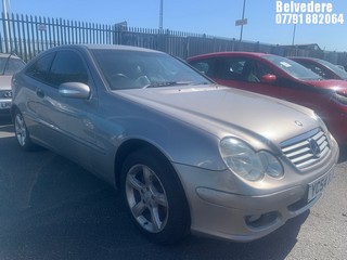 Location: Belvedere - 2004 MERCEDES C180 KOMPRESSOR SE Coupe REG: YC54BJV, Keys: No, MOT Expiry date: 25/02/2026, 1796 Petrol, 6 Speed Manual Petrol, Former Keepers: 8
