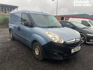Location: Edinburgh - 2012 VAUXHALL COMBO 2300 L2H1 CDTI Panel Van REG: FH12KPU, Keys: No, MOT Expiry date: 05/09/2024, 1248 Diesel, 5 Speed Manual Diesel, Former Keepers: 6