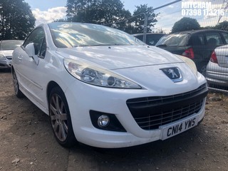 Location: Mitcham - 2014 PEUGEOT 207 CC ALLURE AUTO Convertible REG: CN14YWS, Keys: No, MOT Expiry date: 07/07/2025, 1598 Petrol, 4 Speed Auto Petrol, Former Keepers: 5