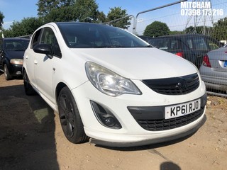 Location: Mitcham - 2011 VAUXHALL CORSA LIMITED EDITION 5 Door Hatchback REG: KP61RJO, Keys: No, MOT Expiry date: 24/04/2026, 1229 Petrol, 5 Speed Manual Petrol, Former Keepers: 9