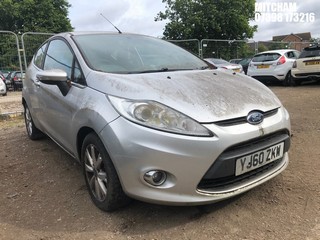 Location: Mitcham - 2010 FORD FIESTA ZETEC 3 Door Hatchback REG: YJ60ZKW, Keys: No, MOT Expiry date: 13/01/2024, 1388 Petrol, 5 Speed Manual Petrol, Former Keepers: 3