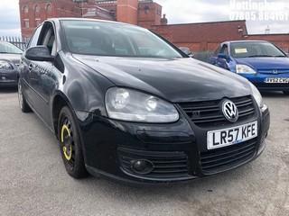 Location: Nottingham - 2007 VOLKSWAGEN GOLF GT SPORT TDI 170 5 Door Hatchback REG: LR57KFE, Keys: No, MOT Expiry date: 22/11/2024, 1968 Diesel, 6 Speed Manual Diesel, Former Keepers: 10