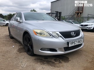Location: Mitcham - 2008 LEXUS GS300 SE AUTO 4 Door Saloon REG: YP57VKX, Keys: No, MOT Expiry date: 10/12/2025, 2995 Petrol, 6 Speed Auto Petrol, Former Keepers: 7